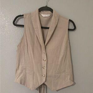 LC Lauren Conrad Tan Vest